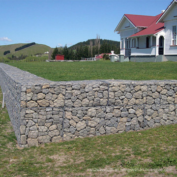 O melhor preço de fábrica de China galvanizou a parede de Gabion / parede de retenção